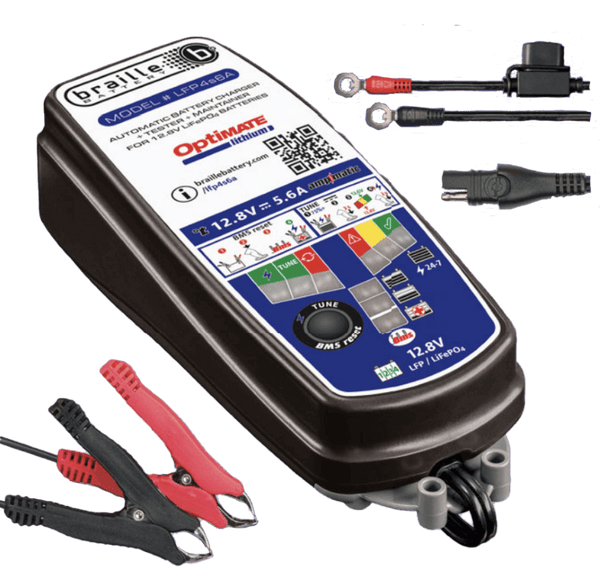 Braille 12.8V 6A Lithium Battery Charger and Maintainer