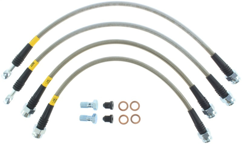 StopTech 07-13 Chevy Suburban/GMC Yukon XL Stainless Steel Rear Brake Line Kit