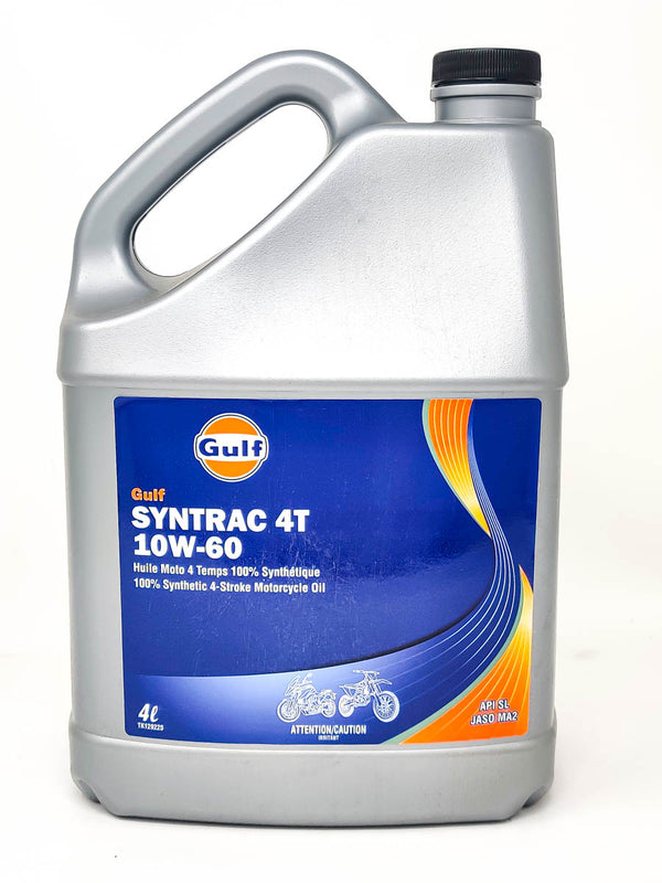 Gulf Syntrac 4T 10W60 Motor Oil - 4L