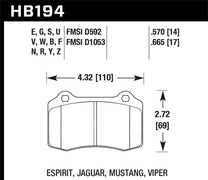 Hawk HB194G.570 10-11 Chevy Camaro SS DTC-60 Race Rear Brake Pads