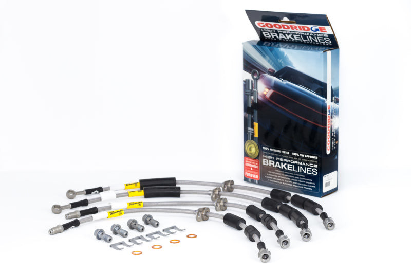 Goodridge 17-18 Ford Escape (All Models) SS Brake Line Kit