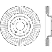 StopTech 13-15 Nissan Pathfinder Slotted Front Left Rotor